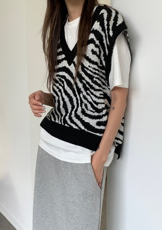 zebra vest (2color)
